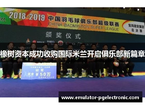 橡树资本成功收购国际米兰开启俱乐部新篇章